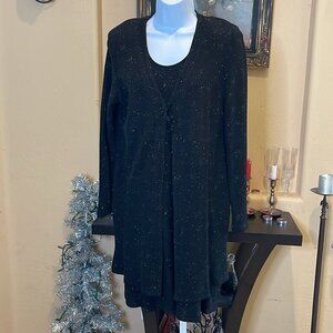 F004 Sparkle in Vintage Glam Rabbit Rabbit Rabbit Sequin Tank Dress & Duster